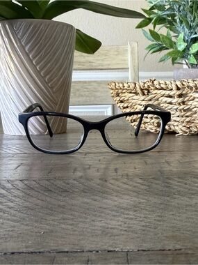 Burberry Classic Black Rectangular Eyeglasses
